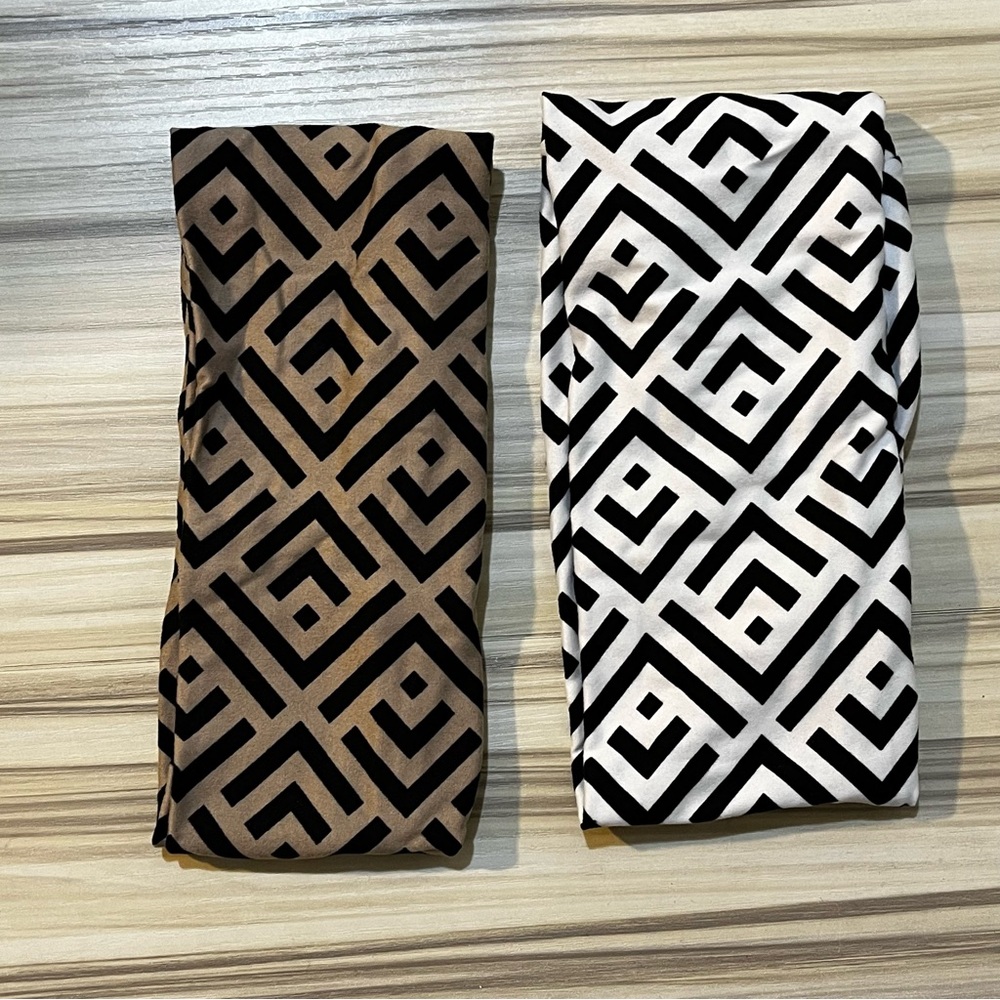 Geometric Patterned Head Band - 2 pack